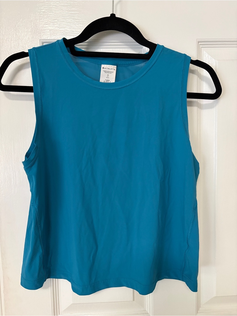 Athleta Bright Teal Performance cropped Tank Top